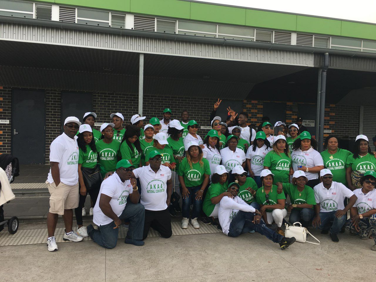 AKAA National Convention members in green AKAA shirts
